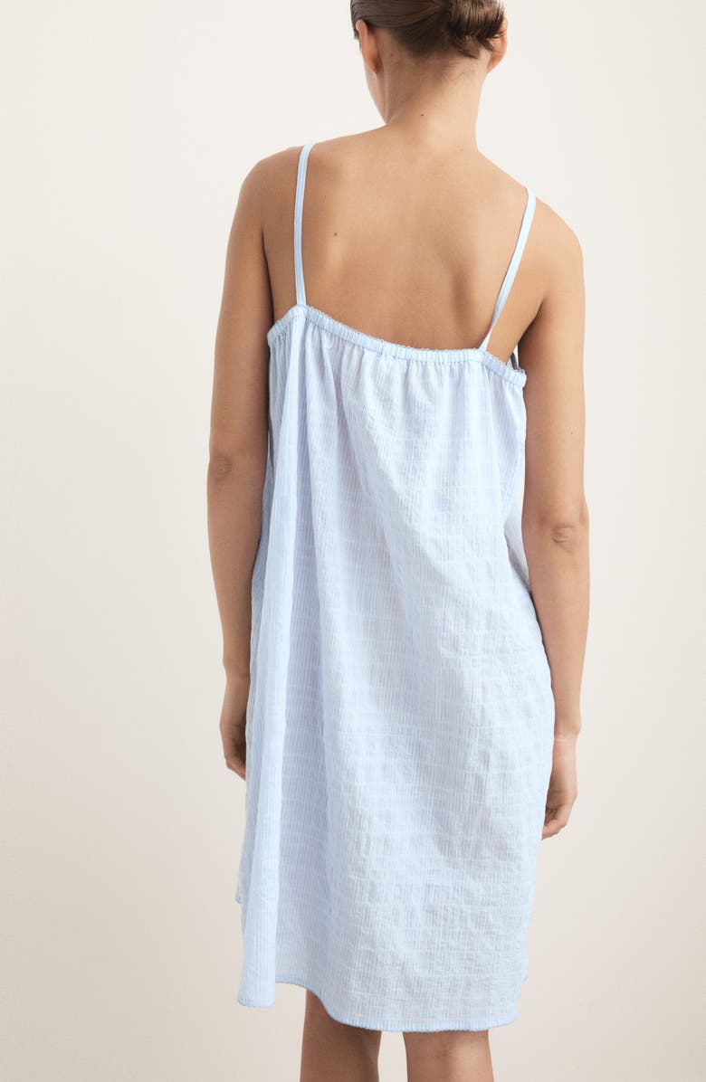 MANGO Picot Stretch Cotton Nightgown, Alternate, color, 