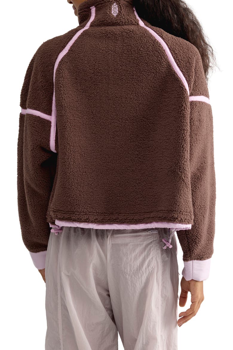 Mountain High Fleece Jacket, Alternate, color, TRUFFLE/ POWDER PINK