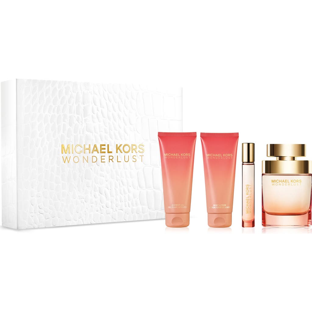 Shop Michael Kors Wonderlust Eau De Parfum 4-piece Gift Set $203 Value In No Color