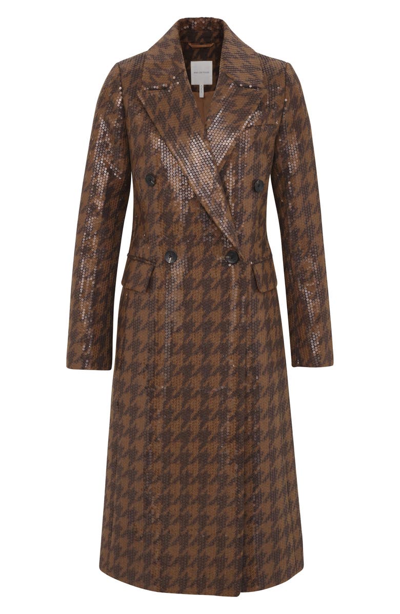 Avec Les Filles Sequin Houndstooth Check Coat, Alternate, color, 