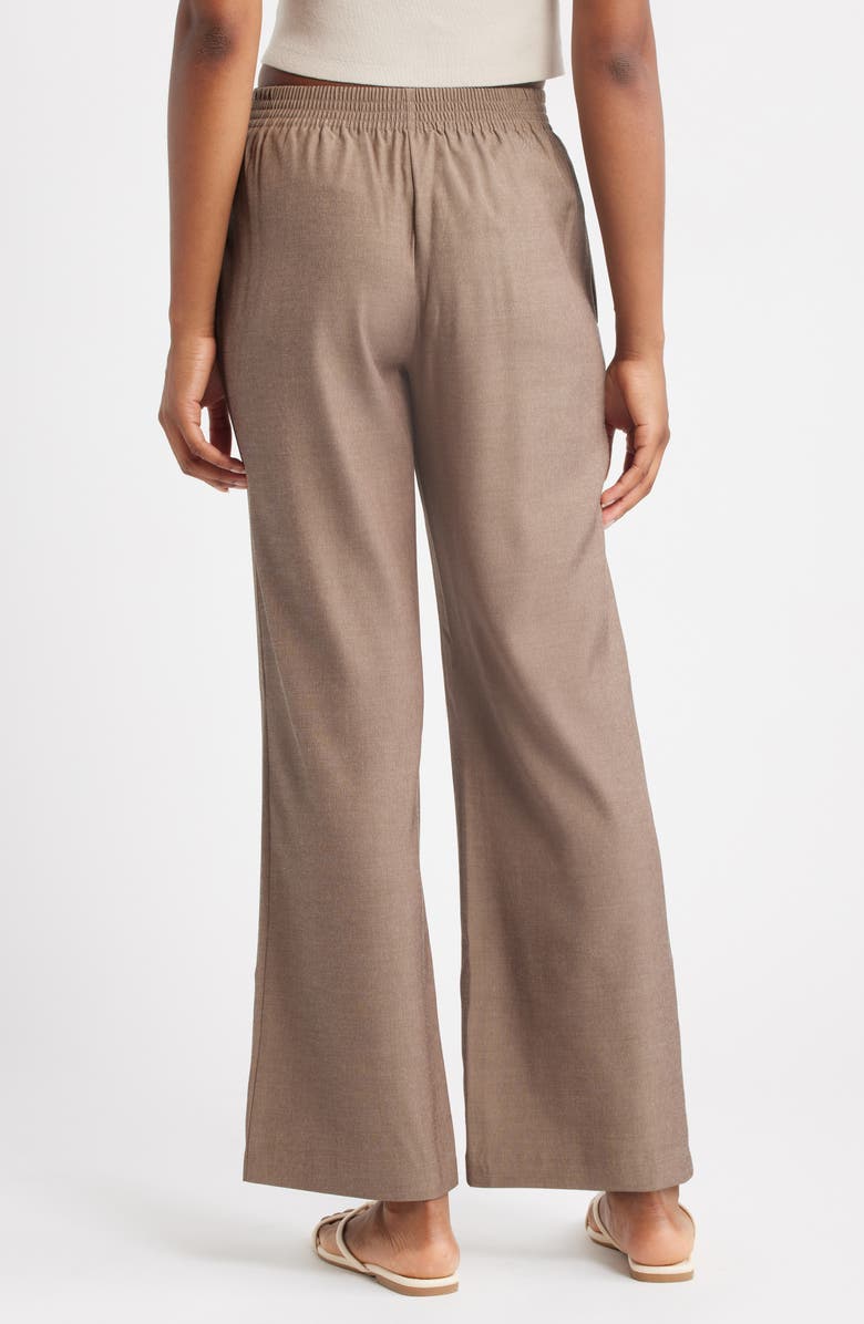 Topshop Bobbi Boxer Pants, Alternate, color, Chocolate