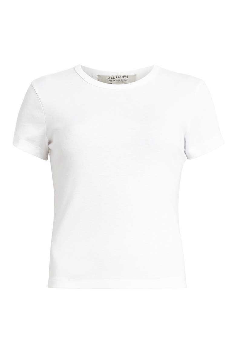 Stevie Cotton T-Shirt, Alternate, color, OPTIC WHITE