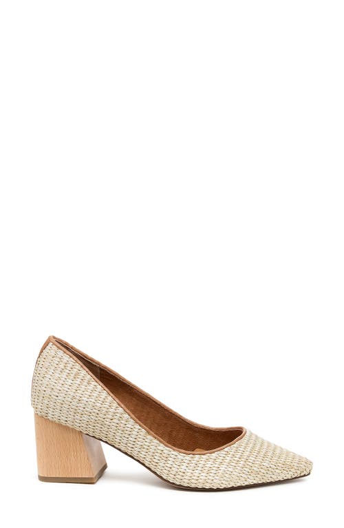 Kelsi Dagger Brooklyn Woven Pointed Toe Pump In Natural