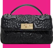 Ted Baker Lia Faux Leather Rose Quilted Crossbody Bag
