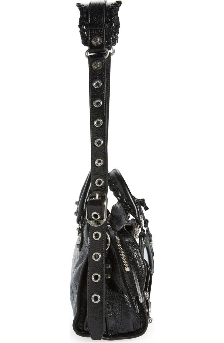 Balenciaga Extra Small Neo Cagole Leather Top Handle Bag, Alternate, color,