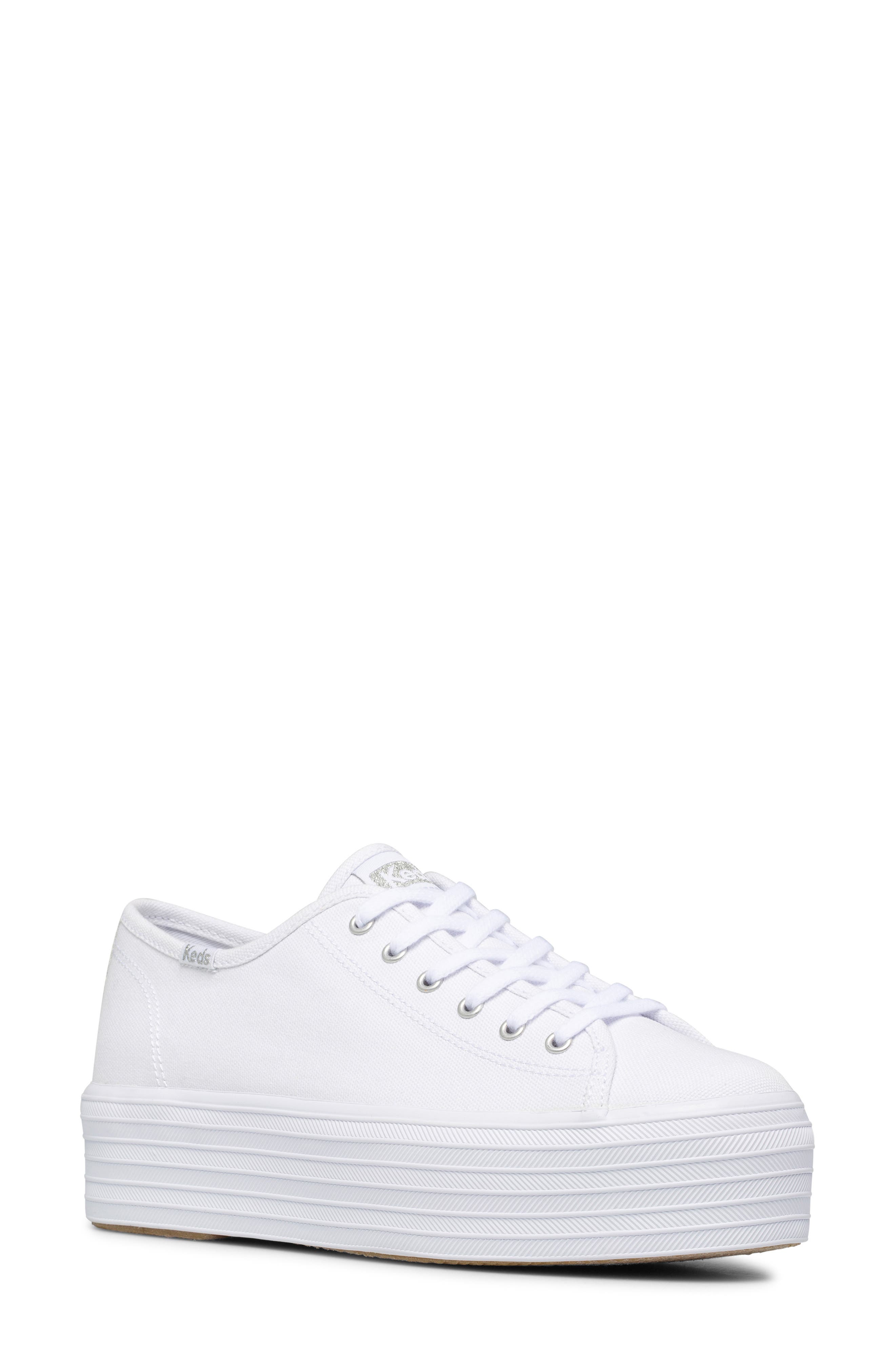 Keds<sup>®</sup> Triple Up Canvas Platform Sneaker, Main, color, 