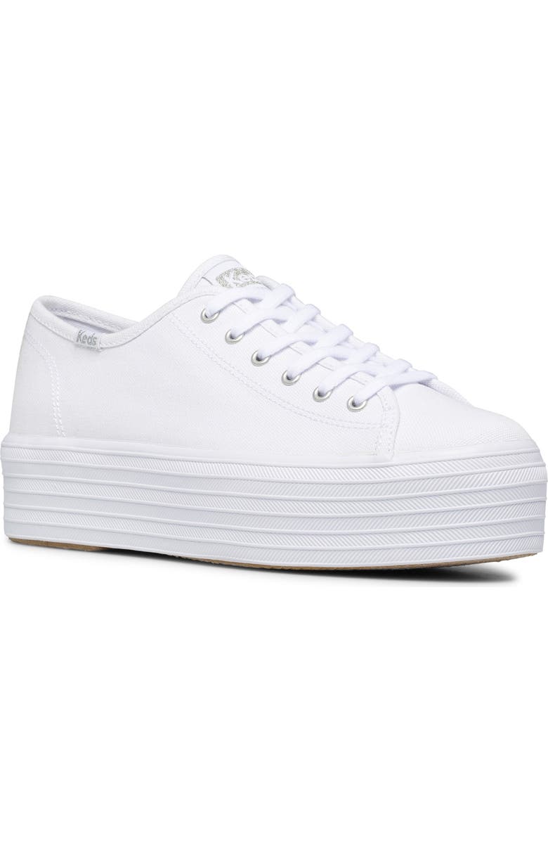 Keds<sup>®</sup> Triple Up Canvas Platform Sneaker, Main, color,