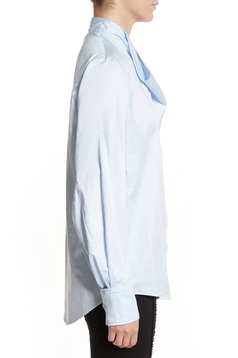Damiane Cotton Poplin Shirt, Alternate, color, PURE WHITE