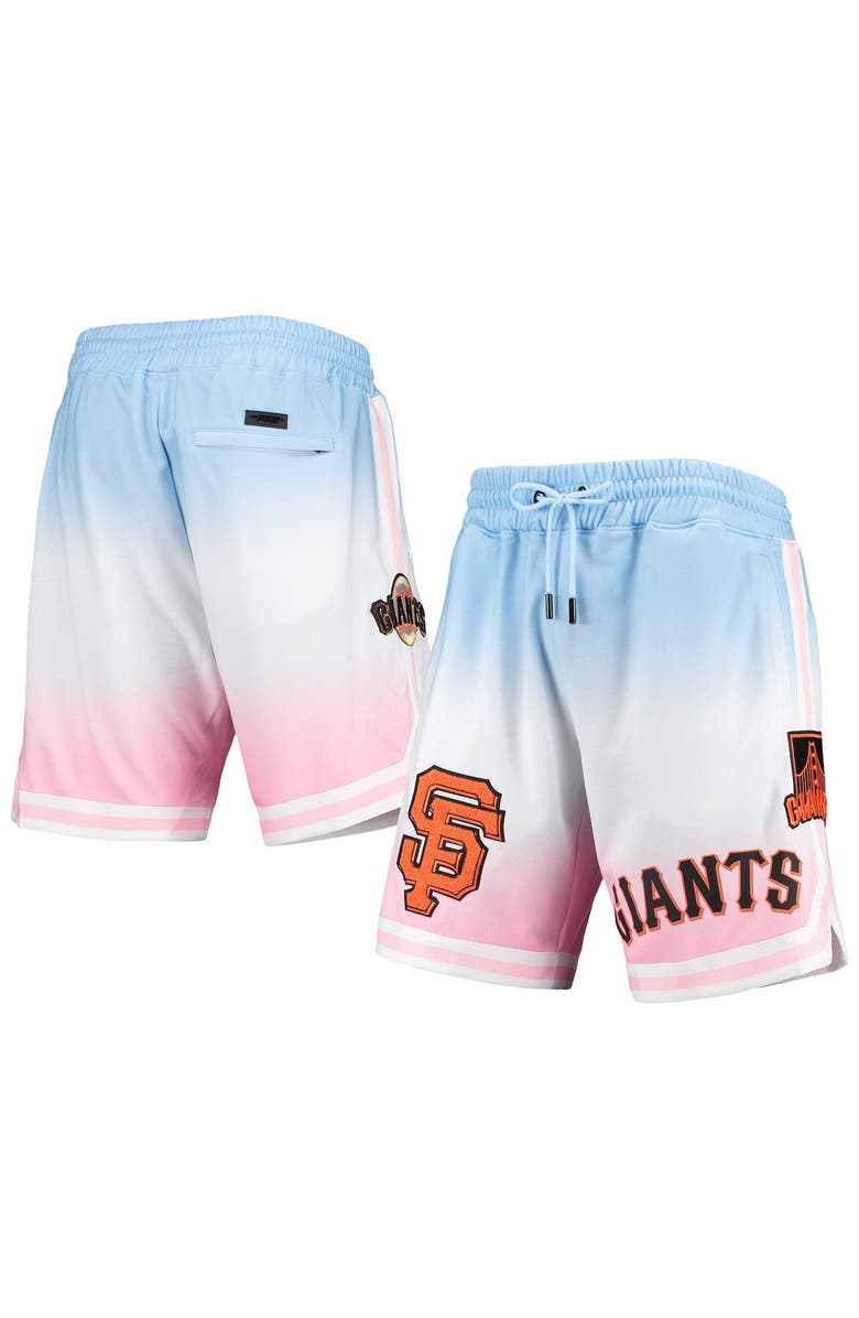PRO STANDARD Men's Pro Standard Blue/Pink San Francisco Giants Team Logo Pro Ombre Shorts, Main, color, Blue