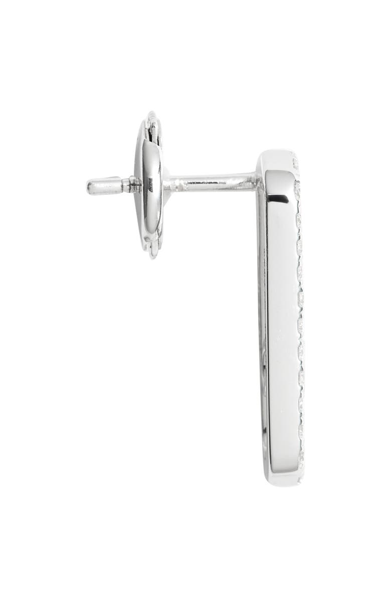 Messika Move Uno Diamond Pavé Stud Earrings, Alternate, color, White Gold
