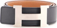 Pre-Owned Hermes Constance Reversible Belt Leather Wide