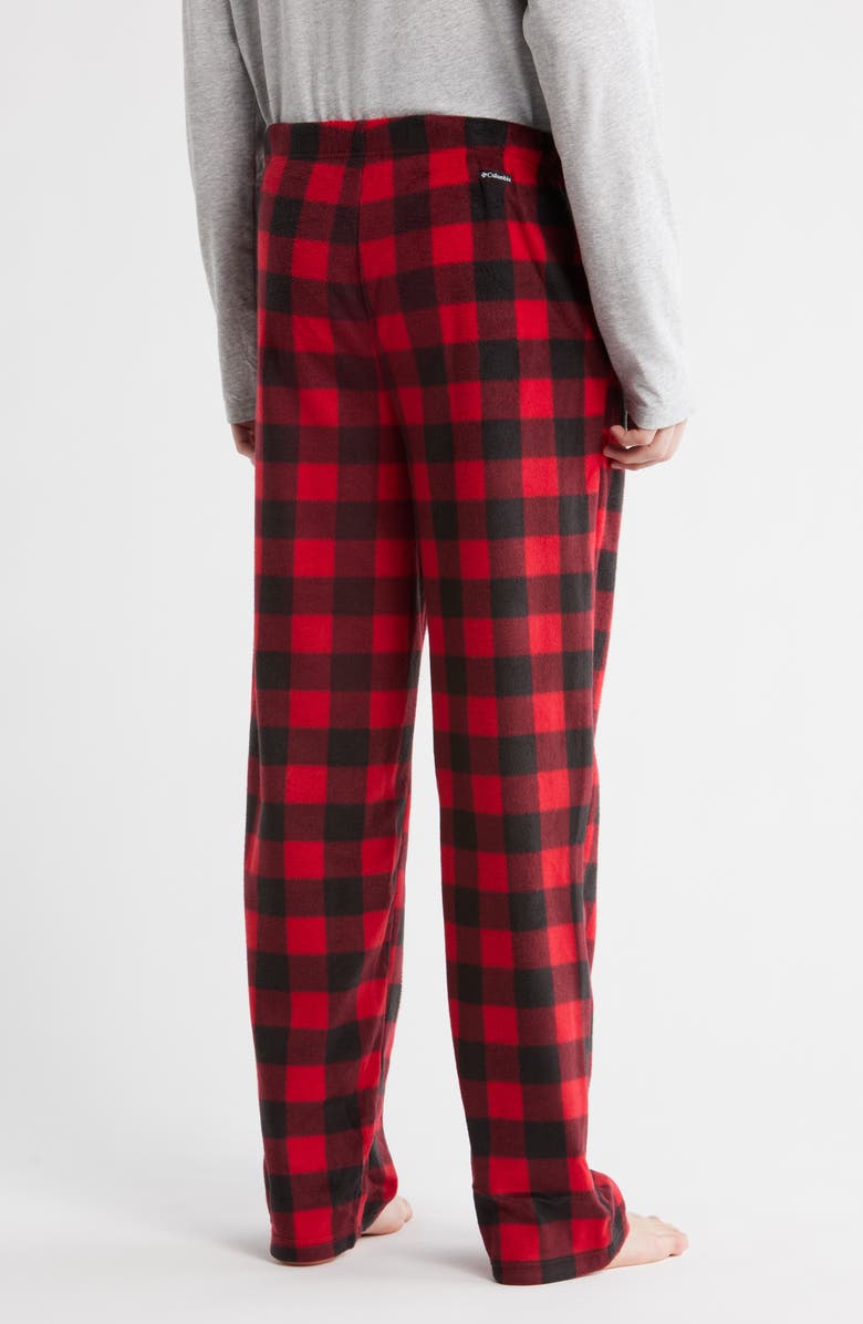 Columbia Brushed Flannel Pajama Bottoms, Alternate, color, Buffalo Mountain Red