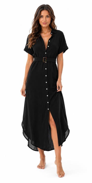 Lightweight Swim Cover-Up Maxi Dress