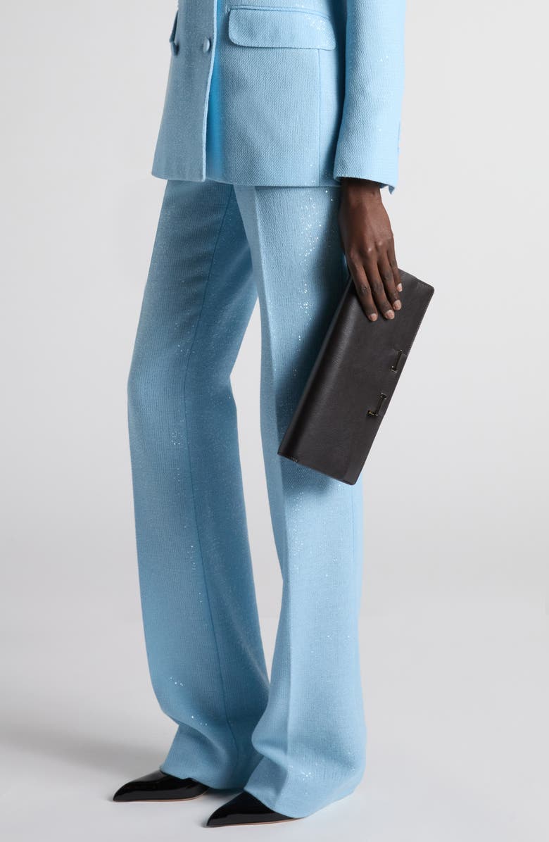 TOM FORD Leather East/West Shoulder Bag, Alternate, color, Black