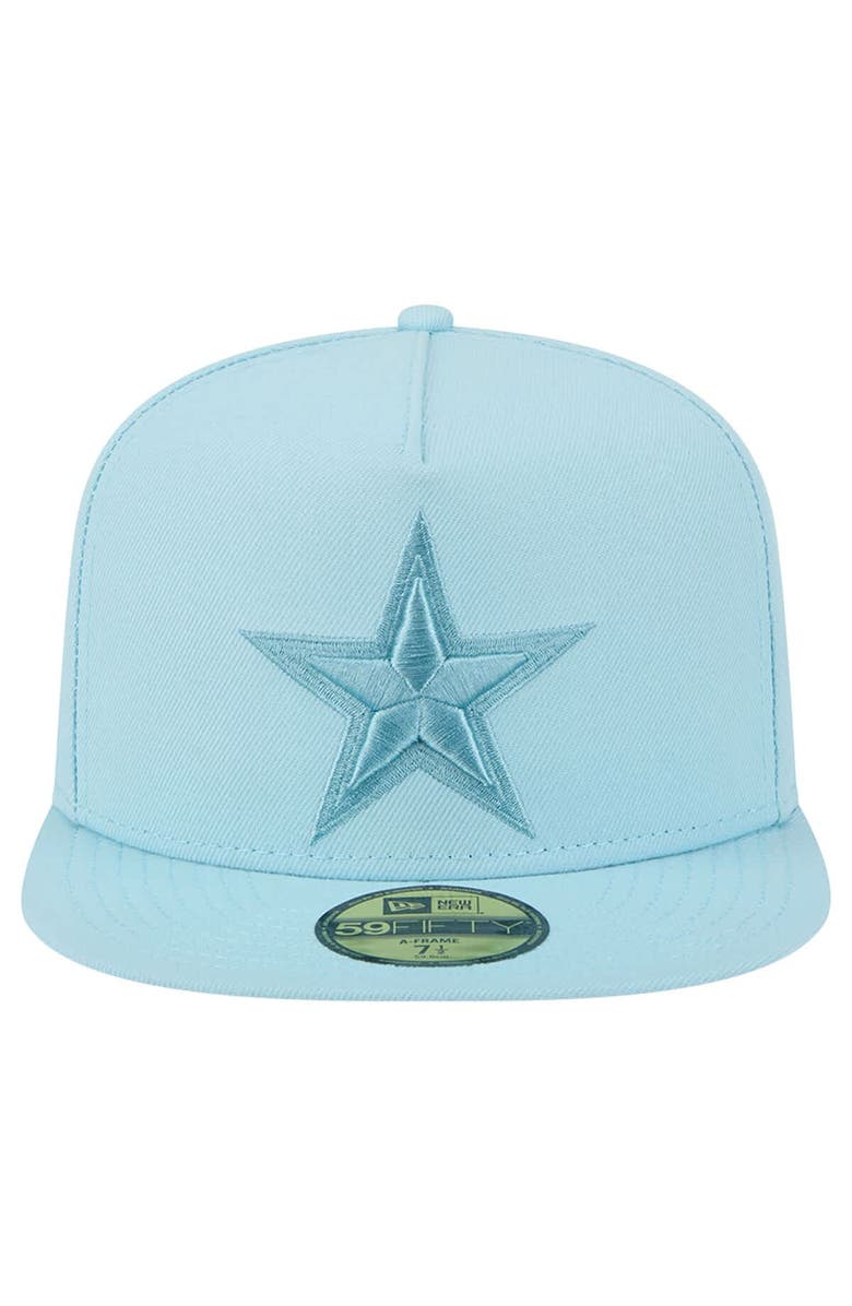 New Era Men's New Era Light Blue Dallas Cowboys Color Pack A-Frame 59FIFTY Fitted Hat, Alternate, color, Light Blue