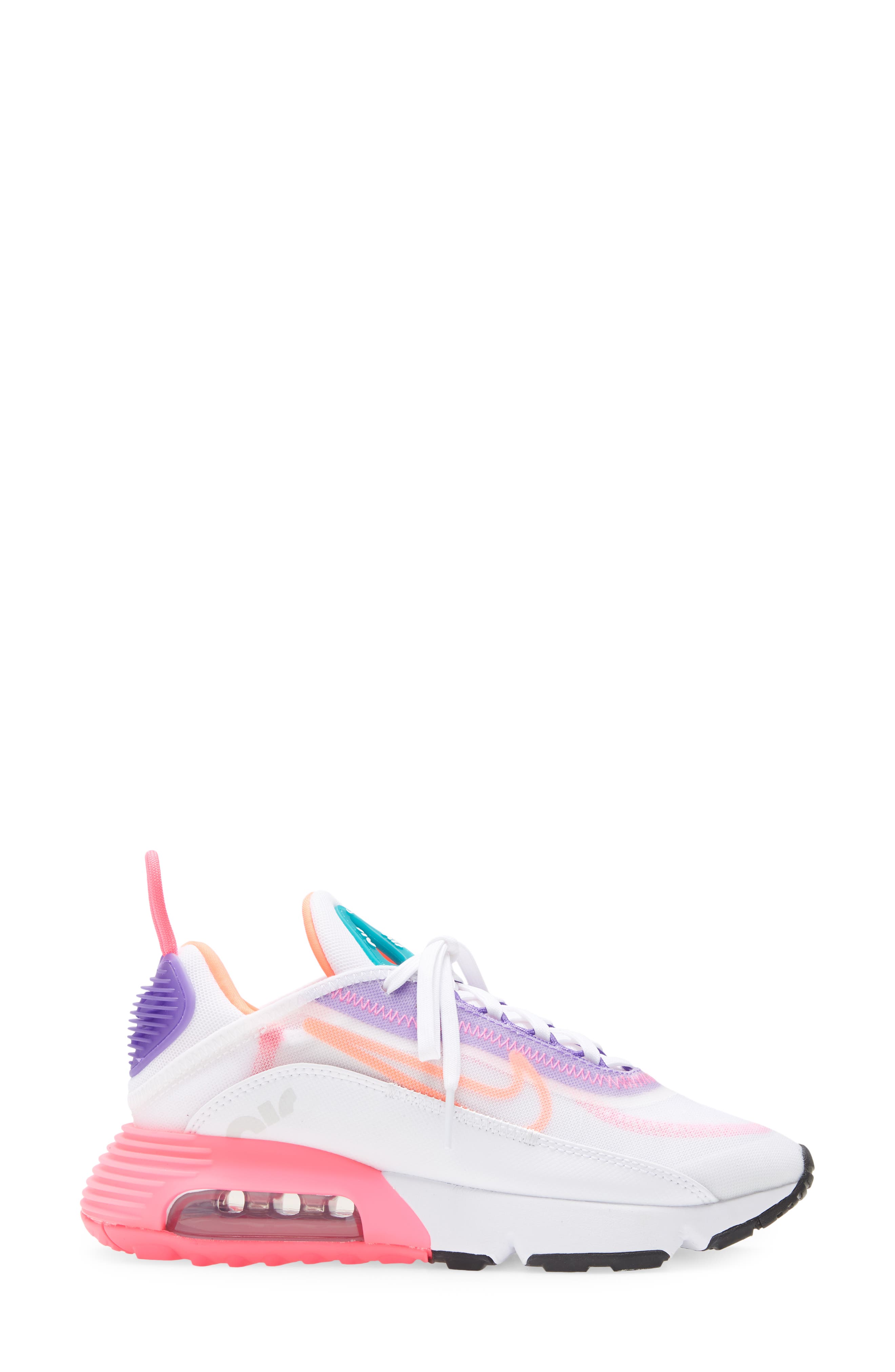Air Max 2090 Sneaker, Alternate, color, WHITE/ ORANGE/ PHOTON DUST