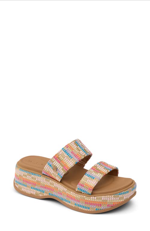 REEF REEF LOFTY LUX HI PLATFORM SLIDE SANDAL