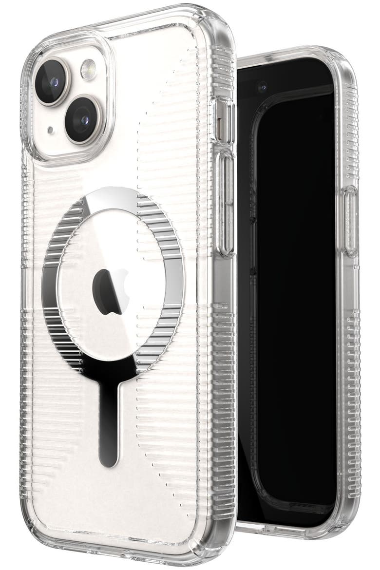 Gemshell Grip MagSafe Case for Apple iPhone 15 / iPhone 14 / iPhone 13 / iPhone 16e, Main, color, Clear