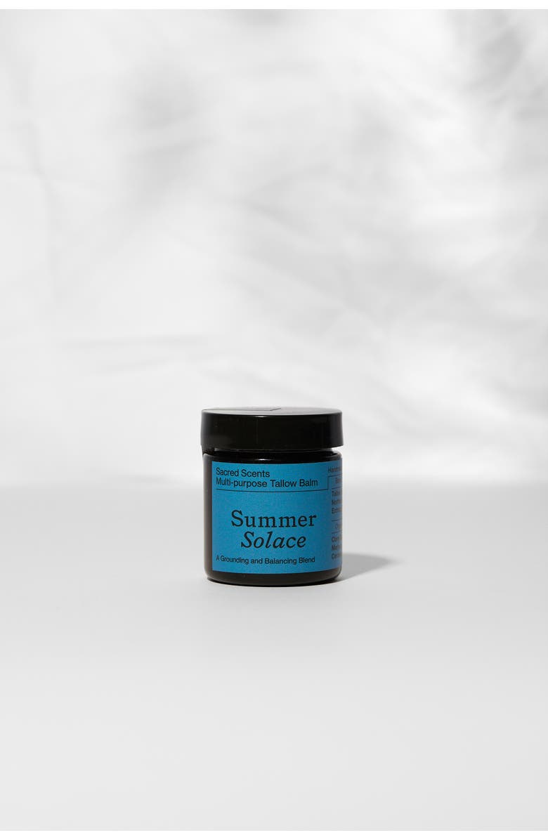 Summer Solace Tallow Sacred Scents Spiritual Tallow Balm - Regenerative Tallow, Alternate, color, Dark Blue Jar