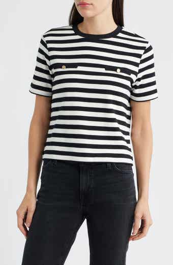 Stripe Cotton T-Shirt