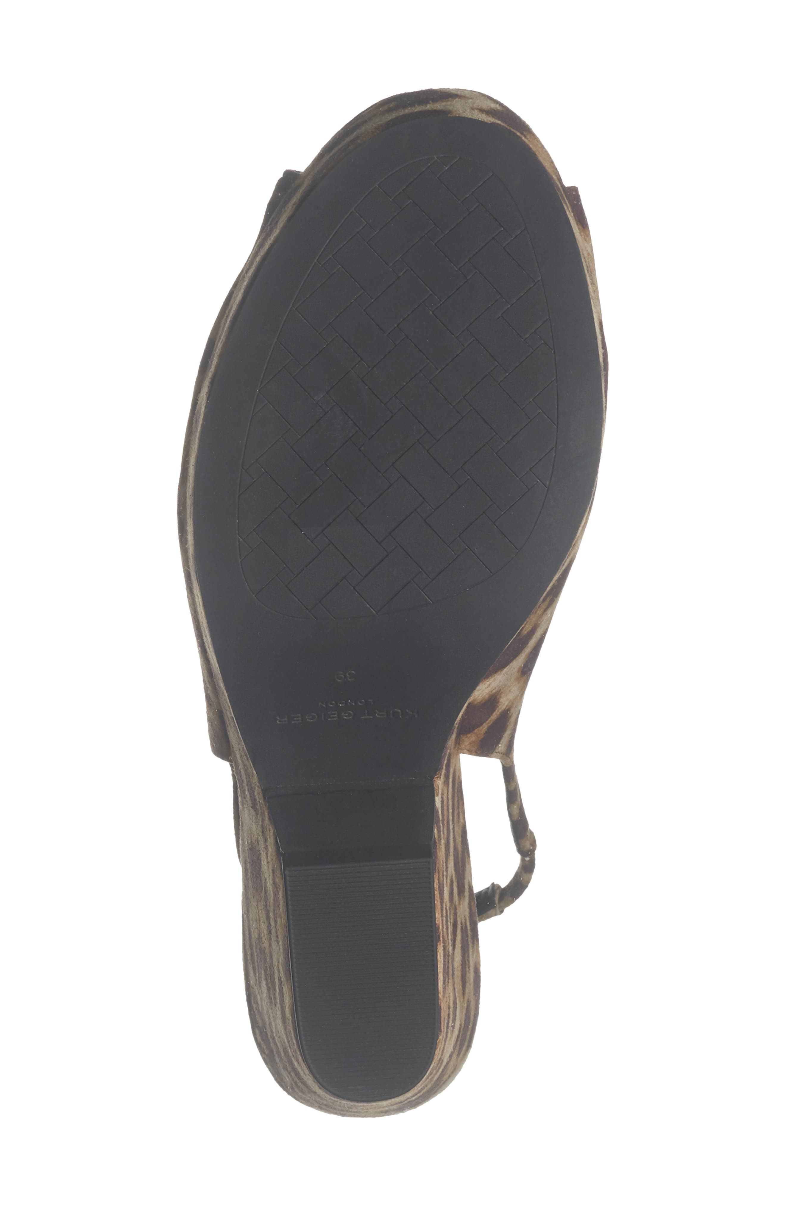 Kurt Geiger London Belgravia Platform Wedge Slingback Pump, Alternate, color, Open Brown