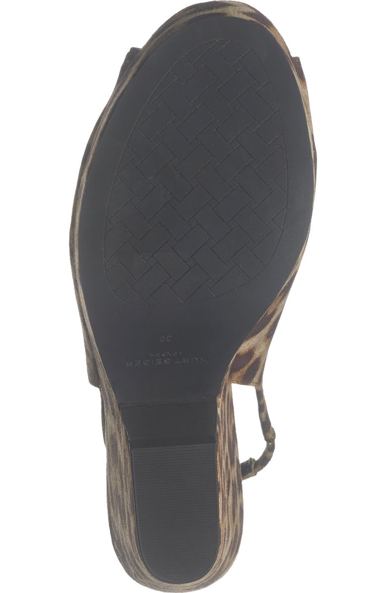 Kurt Geiger London Belgravia Platform Wedge Slingback Pump, Alternate, color, Open Brown