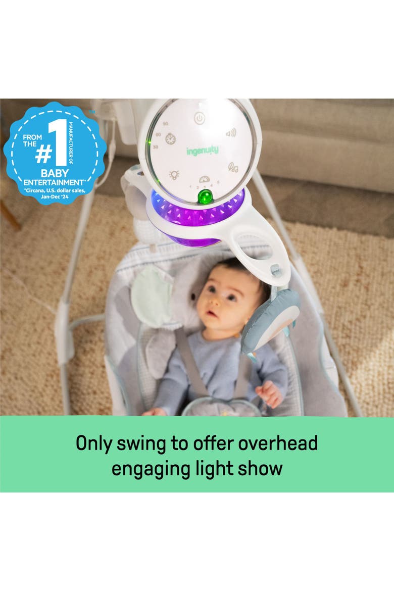 InLighten Soothing Swing, Alternate, color, Grey