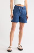 Vigoss Cross Waist Denim Bermuda Shorts
