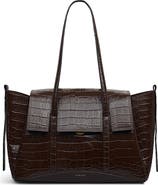 Radley The Chancery - Faux Croc Medium Flapover Shoulder Bag