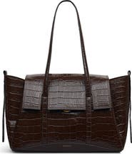 Radley The Chancery - Faux Croc Medium Flapover Shoulder Bag
