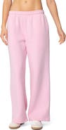 EDIKTED Logo Wide Leg Sweatpants