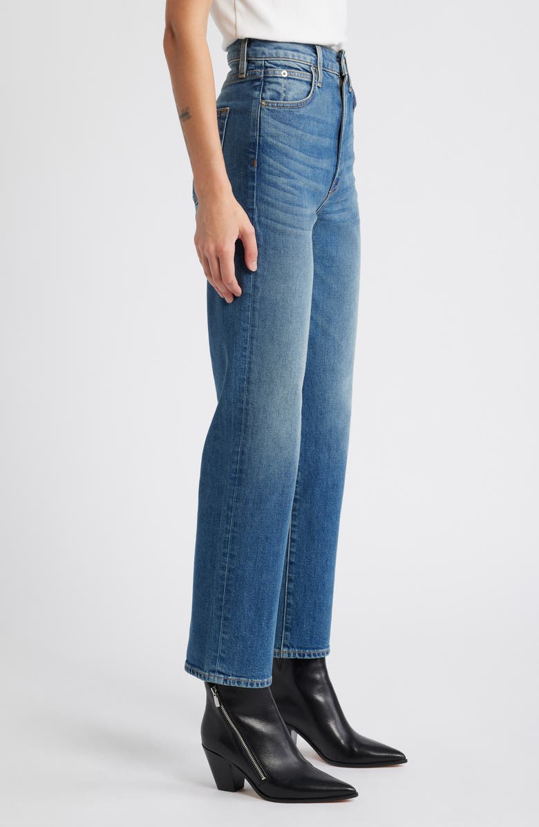 SLVRLAKE London High Waist Ankle Straight Leg Jeans, Alternate, color,