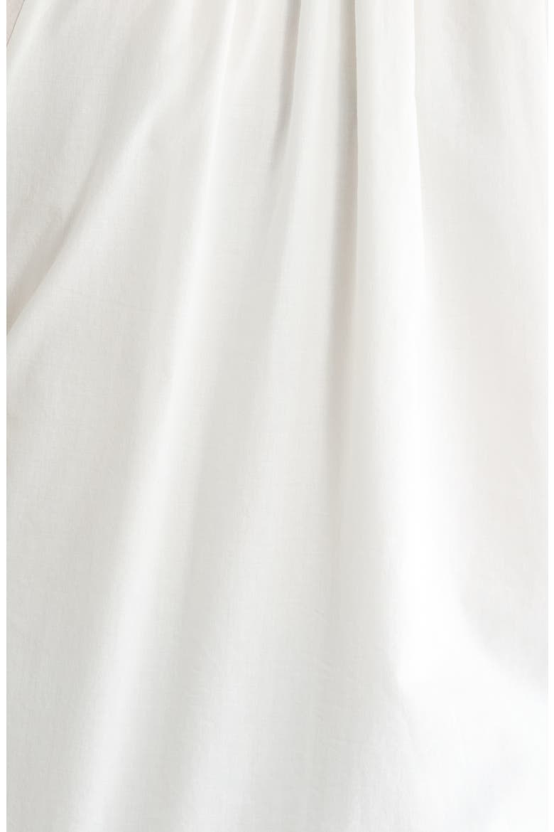 Rickrack Front Button Cotton Top, Alternate, color, BONE