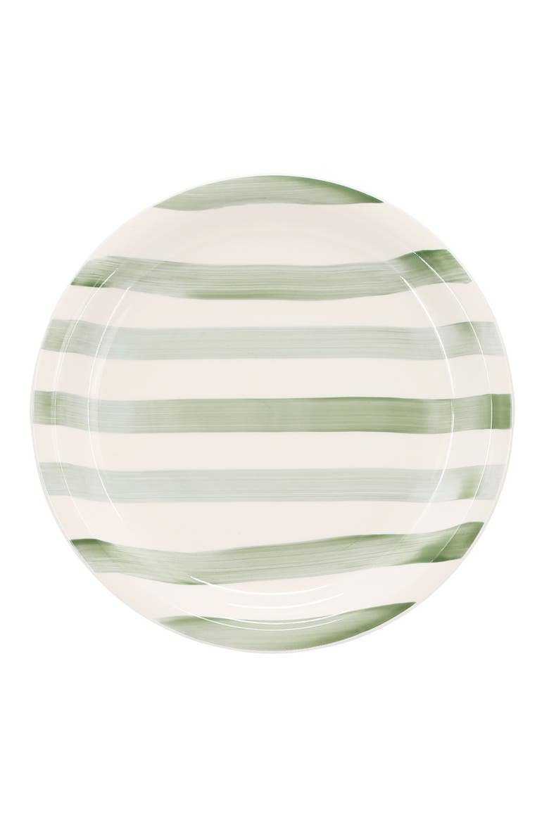 Kenwood Shores 12 Piece Stoneware Dinnerware Set, Alternate, color, Green