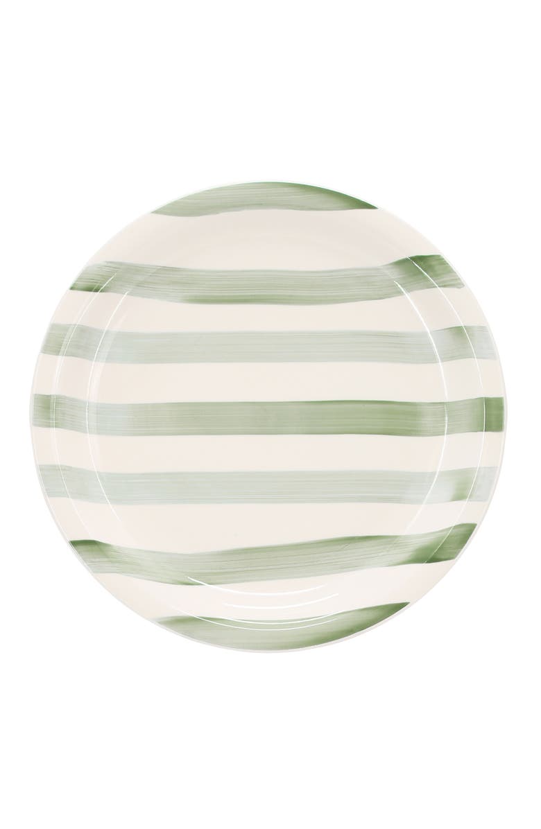 Gibson Home Kenwood Shores 12 Piece Stoneware Dinnerware Set, Alternate, color, Green