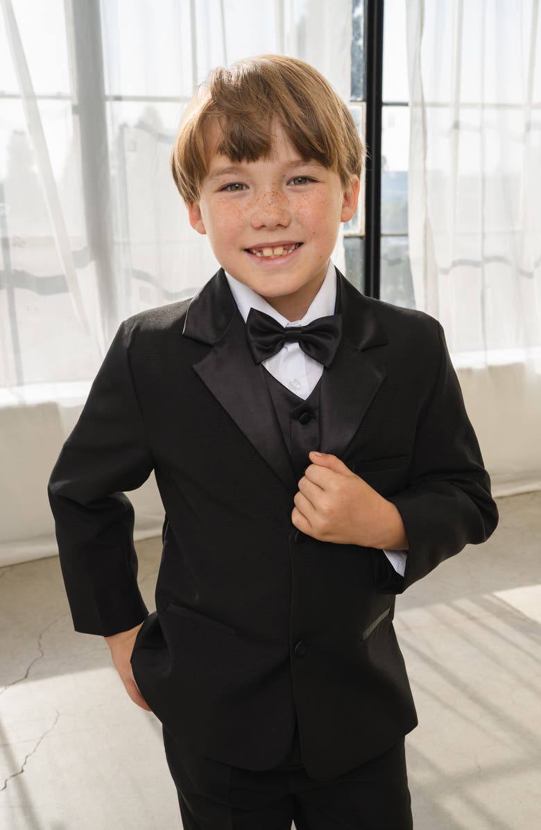 Peanut Butter Collection Kids' Bond 5-Piece Tuxedo, Alternate, color, Black