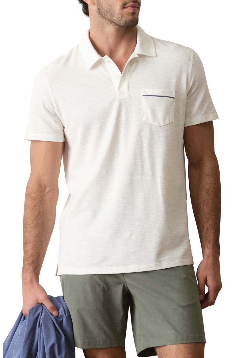 Air Pocket Polo, Main, color, WHITE