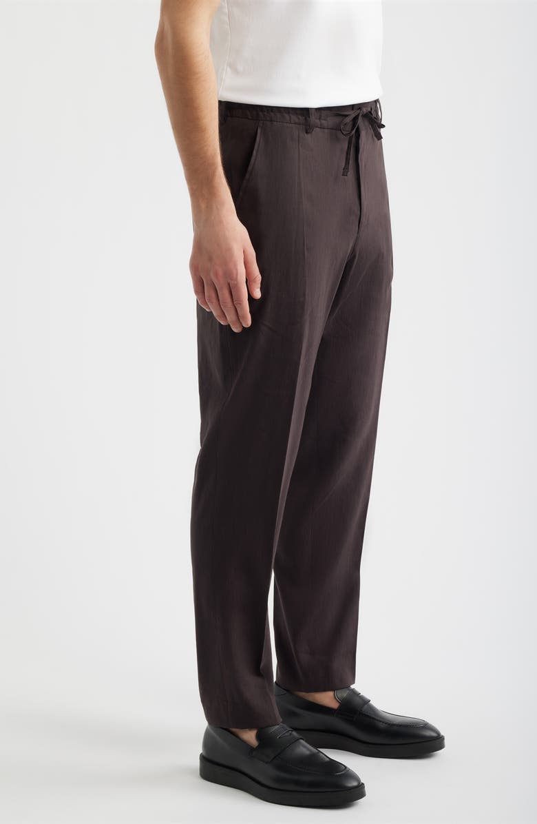 BOSS Perin Drawstring Pants, Alternate, color, Dark Brown