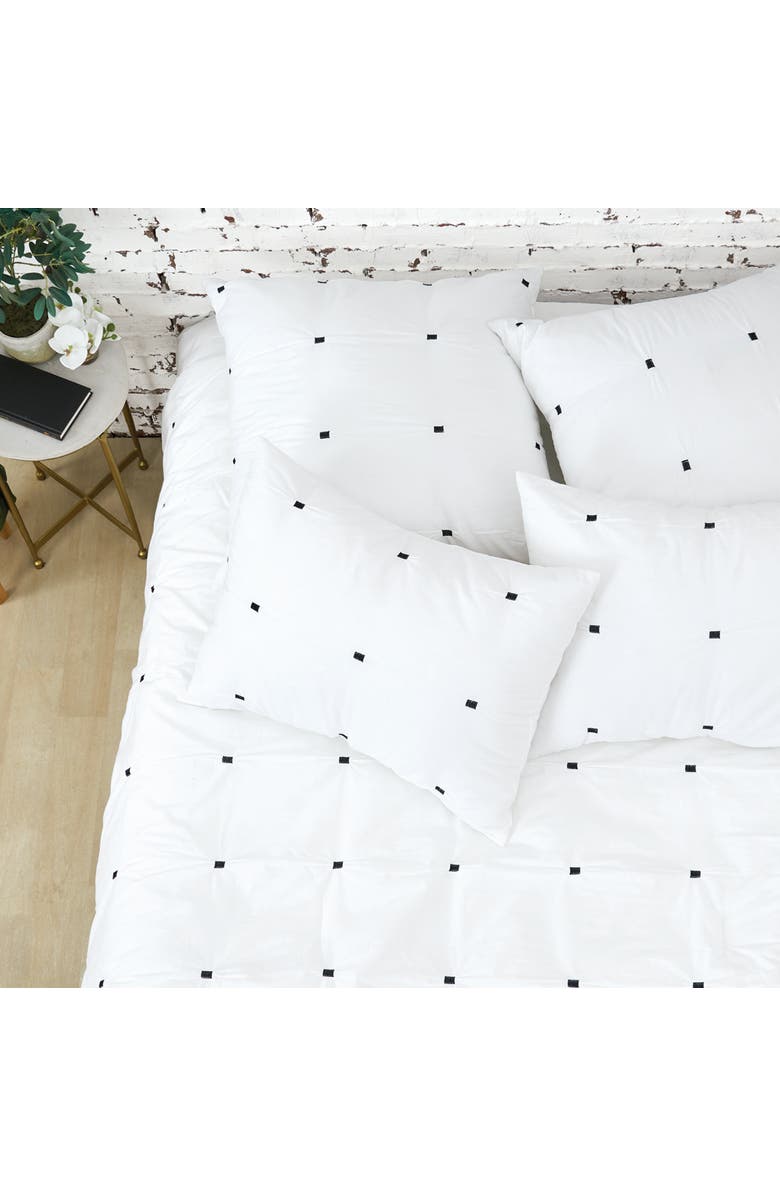 carol & frank Dot Embroidery Sham, Alternate, color, White