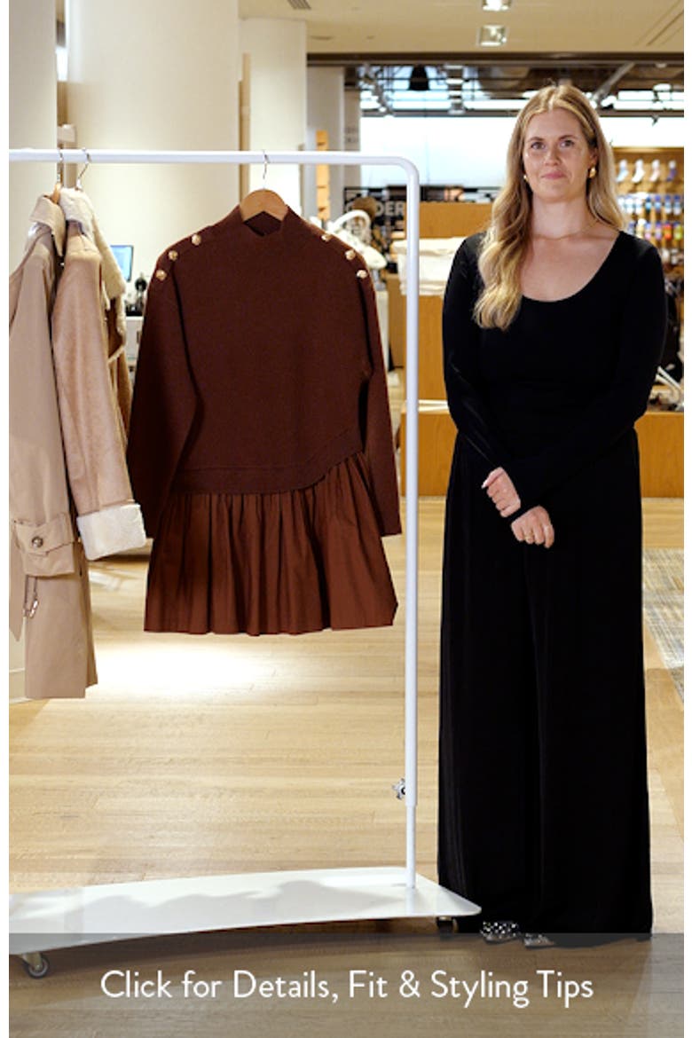 Chunky Long Sleeve Twofer Sweater Dress video