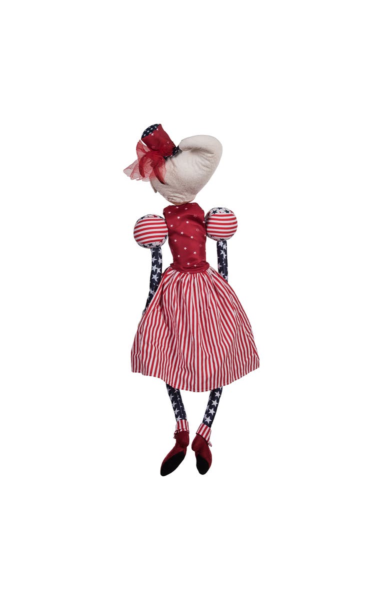 Gallerie II Annie Star 4th of July Patriotic Gathered Traditions Joe Spencer's Figurine Doll 34", Alternate, color, Red