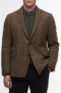 Barbour Sullivan Brown Tattersall Wool Blend Flannel Sport Coat