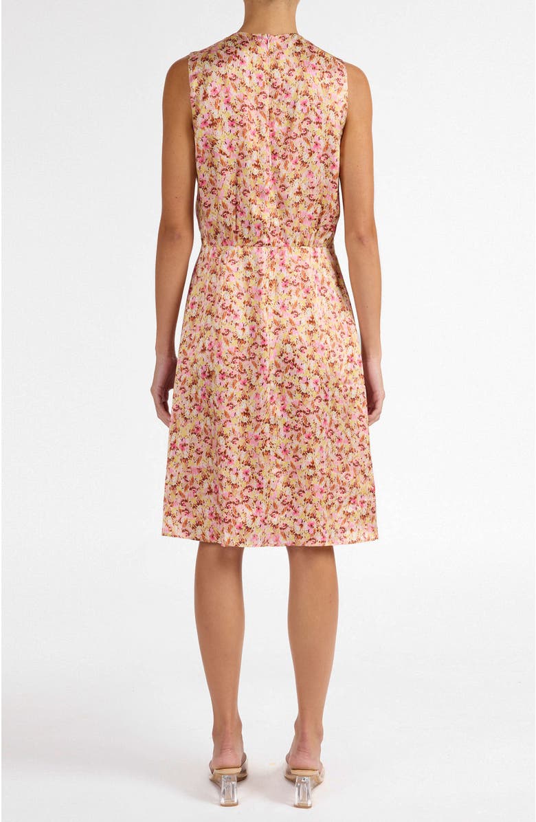 Santorelli Dalby Sleeveless A-line Dress in Floral Silk Blend, Alternate, color, Sweet Pink