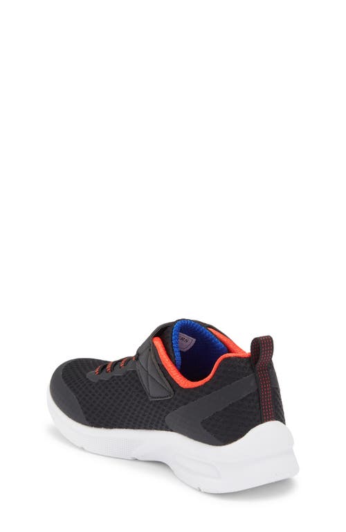 Skechers Microspec Max Kids Infant Trainers Colour: Charcoal/blue, Size: 10.5 / 28 In Black