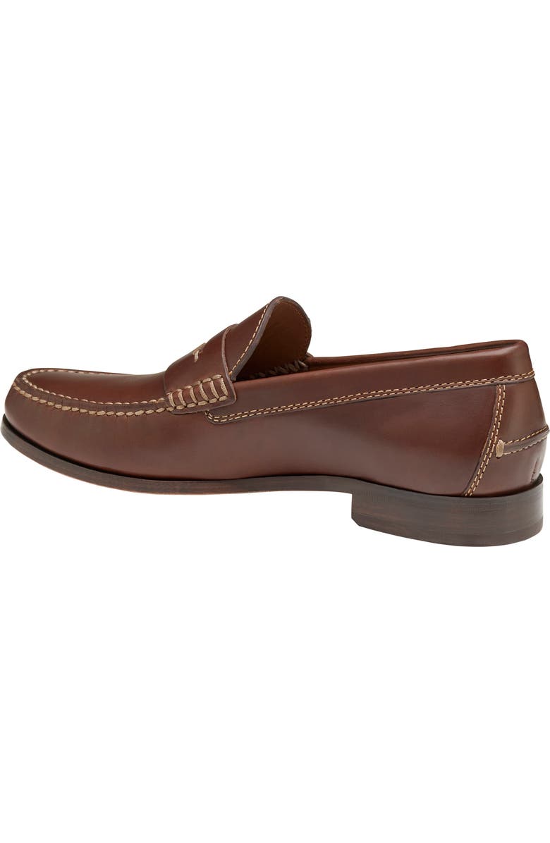 Johnston & Murphy Baldwin Penny Loafer, Alternate, color, Brandy American Full Grain