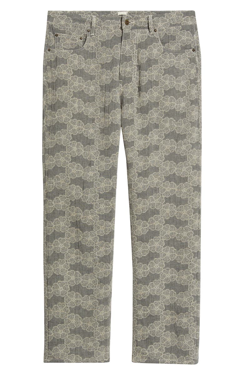 RIZORT Trevor Floral Corduroy Pants, Alternate, color, Grey