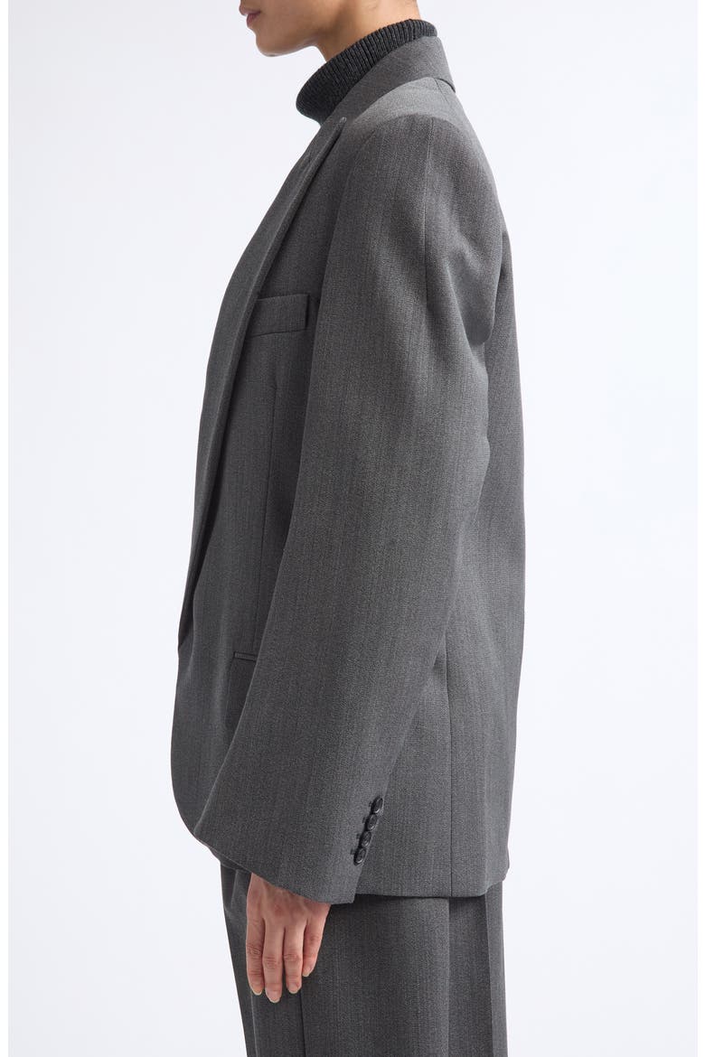 Roberta Virgin Wool Jacket, Alternate, color, ASH MELANGE