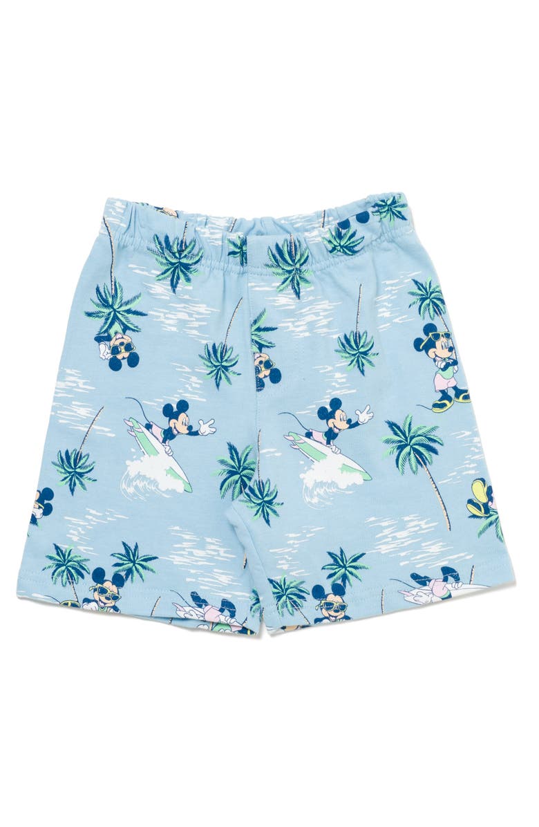 Disney Mickey Mouse Baby Boys' French Terry 2-Piece T-Shirt and Shorts Set, Alternate, color, Blue