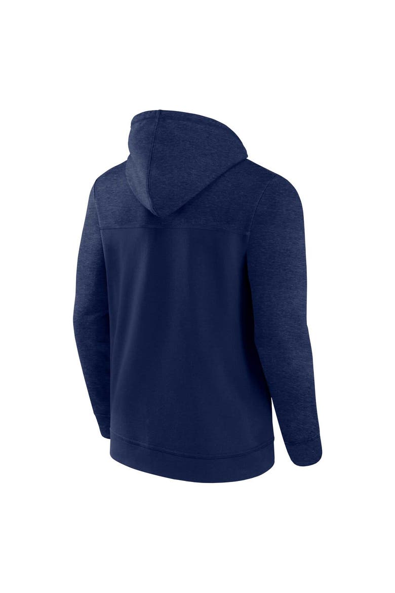 Men's Fanatics Branded Navy Milwaukee Brewers Offensive Line Up Lightweight Full-Zip Hoodie, Alternate, color, Navy