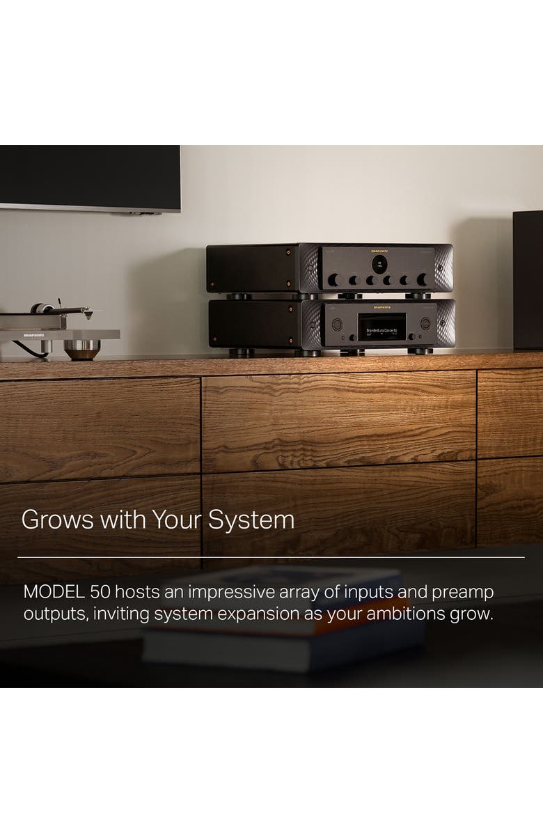 Marantz MODEL 50 Pure Analog Stereo Integrated Amplifier, Alternate, color, Black